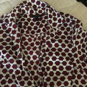 J crew graphic print long sleeve tunic